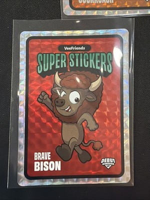 Brave Bison VeeFriends Spectacular Series Super Sticker Debut Red SP