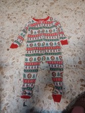 Buc-ee's Toddler Long John Christmas Thermal Pajamas 3T Red Green White Brown