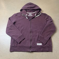 Pact Organic Cotton Rec Zip Up Hoodie Sweatshirt Womens Size S Red