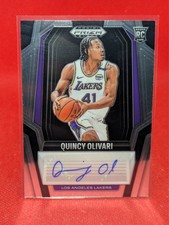 Quincy Olivari 2024-25 Prizm Black Rookie Signatures Auto RC #RS-OLI Lakers