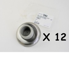 PACK OF 12 - Wall-Mount Door Stop - Stainless Steel