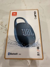 New JBL Clip 5 portable bluetooth speaker blue