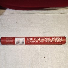 Mappinners The National Parks Scratch Off Travel Map 16x20 Wall-Size Edition