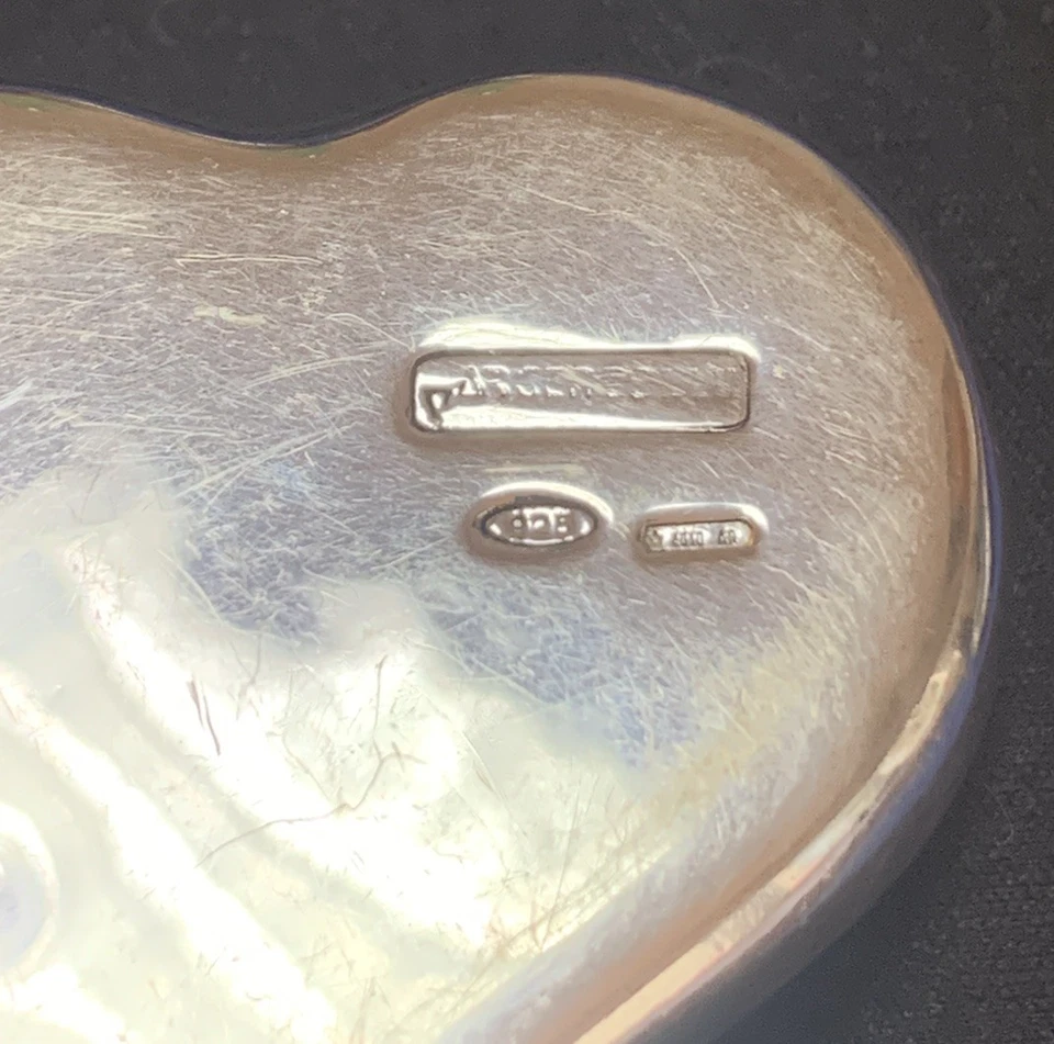 argento 925 PENDENTE A CUORE - Immagine 3 di 4