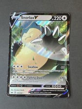 Pokemon TCG Spada e Scudo Snorlax V Ultra Rara Carta Holo 141/202 LP