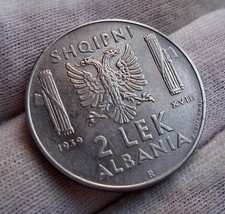 Regno Vittorio Emanuele III Albania 2 Lek 1939 Xviii Ottima Lotto 