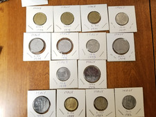 14 Italy coins - 1970 s and 1980 s