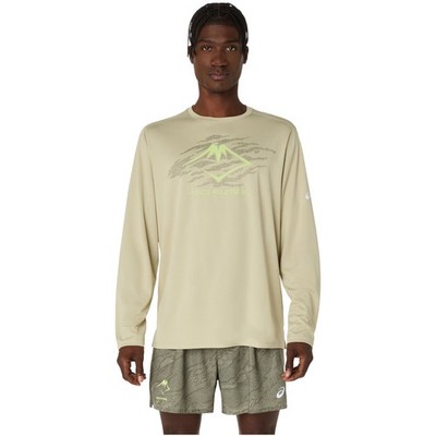 Longsleeve Herren, ASICS Fujitrail Logo LS Top, Grün