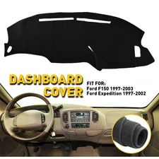 fits 1997-2003 FORD F150 DASH COVER MAT DASHBOARD PAD / Black