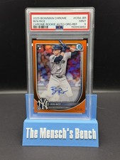 2025 Bowman Chrome Ben Rice RC Auto Orange /25 PSA 9 #CRA-BR New York Yankees