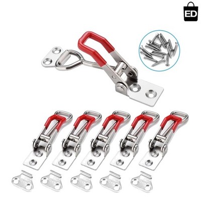 Durable 6-Pack Adjustable Toggle Latch Set - 330Lbs Capacity for DIY Projects