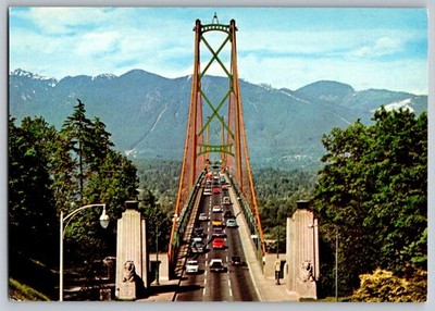 Postcard - Lions Gate Bridge, Vancouver, B.c., Canada
