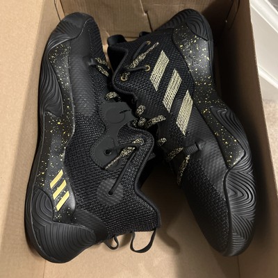   Size US 9.5 Mens - adidas Harden Stepback 3 Black Gold Metallic