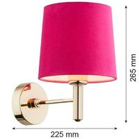 Messing Rosa Glamour Moderne Wandleuchte Leuchter Flurlampe IP20