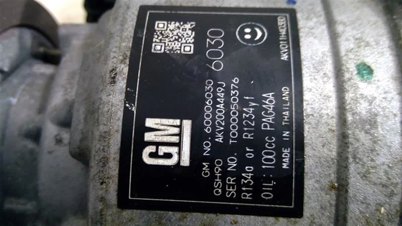 Compresor de aire acondicionado Buick Encore GX 2020-2022 OEM 60006030 Foto 2 de 4