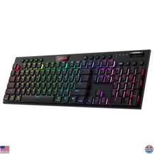 Redragon K618 PRO Wireless RGB Mechanical Keyboard - BT/2.4GHz/Wired, Ultra-Thin