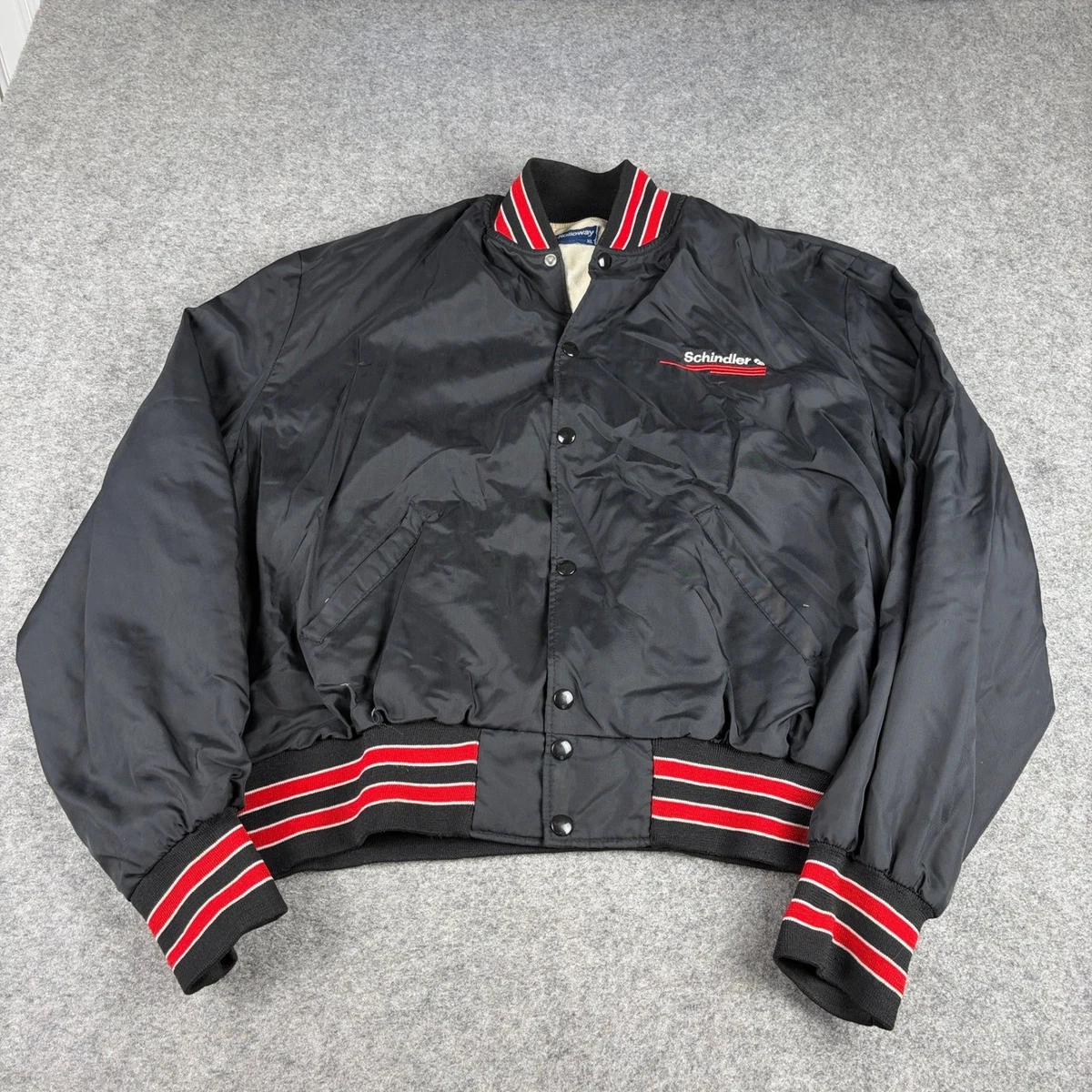 Bomber/Harrington Black 1990s Vintage Outerwear Coats & Jackets
