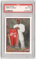 2003 LeBron James Topps #221 Rookie Card Rc PSA 8 (NM-MT) X189