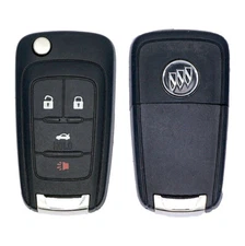 LIKE NEW GM BUICK FLIP KEY REMOTE START FOB TRANSMITTER 13500227