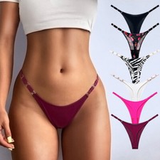 Sexy Women Lace Sheer Thong G-String Panties Knickers Lingerie Underwear Briefs