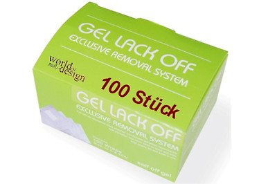 100er Set Remover Pads  zur schonenden Entfernung von UV Lack, Polish Gel, Acryl