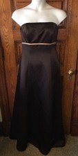 FOREVER YOURS EXPRESSIONS Chocolate Brown Bridesmaid Formal Prom DRESS, 10, NWT
