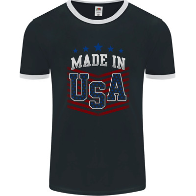 Made In The USA America American Herren Ringer Maglietta FotL