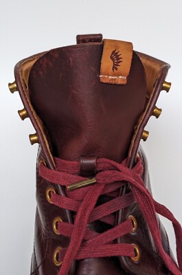 VISVIM Norwegian Split Toe Maroon Leather Boots Size 7 US | 6 UK