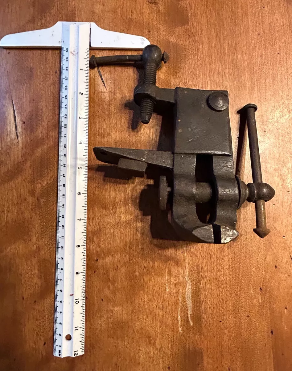 VINTAGE Jeweler Bench Vise Tool Blacksmith Forged Anvil Jewelry OLD RARE Ta6