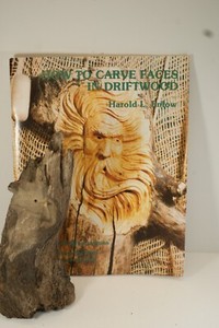 Driftwood Woodcarving Blank PLUS Instructional Book, How To Carve Faces, Enlow