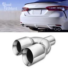 For Toyota Camry 2.5" Inlet 3.5" Outlet 9.5'' Long Dual Exhaust Pipe Tip Weld On