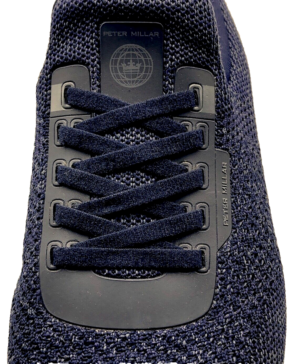 Peter Millar Crown Sport Hyperlight Apollo knit laceless shoes sneakers, 9 PETER MILLAR Hyperlight Apollo Crown Sport Navy Knit Slip On  main image 2