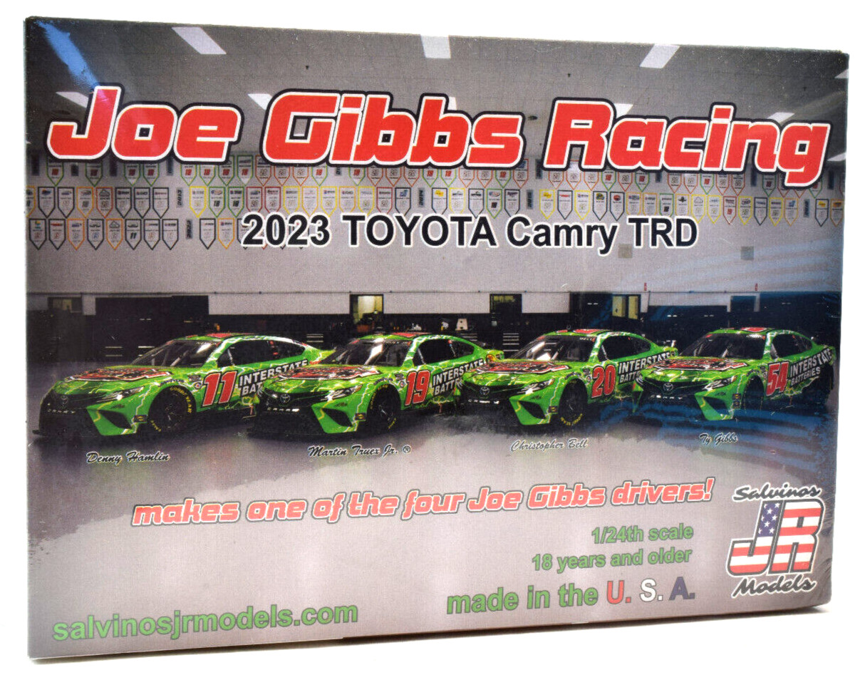 Модели Salvinos JR Interstate Joe Gibbs 2023 Автомобильный комплект Toyota Camry TRD 1/24