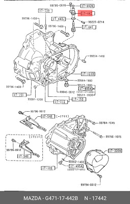 Genuine OE SleeveSpeedo Gear G47117442B for Mazda G4711-7442B