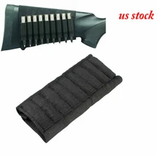 9 Rounds Rifle Holder Pouch Shell Carrier ButtStock Cartridge Ammo Pouch