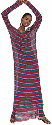 zara striped crochet dress