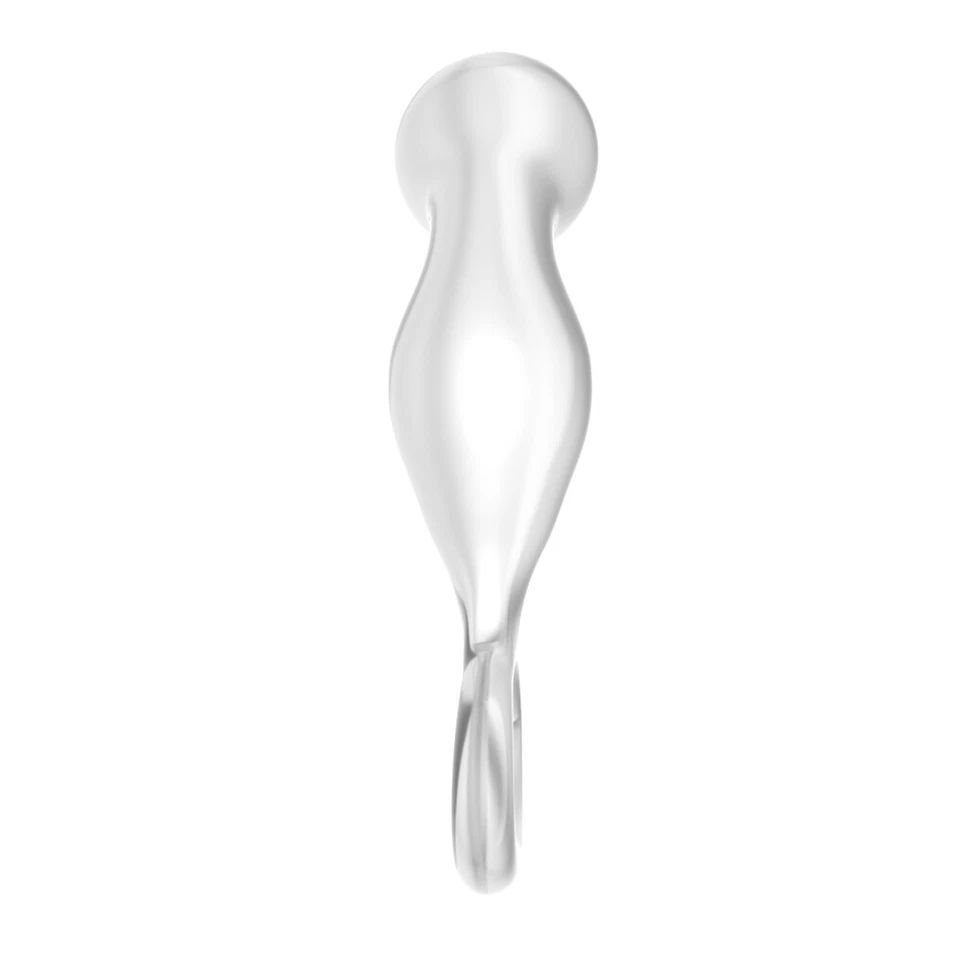 4.5 inch Glass Prostate Massager Butt Plug P-Spot Anal Sex Toy for Men - Image 3 of 4