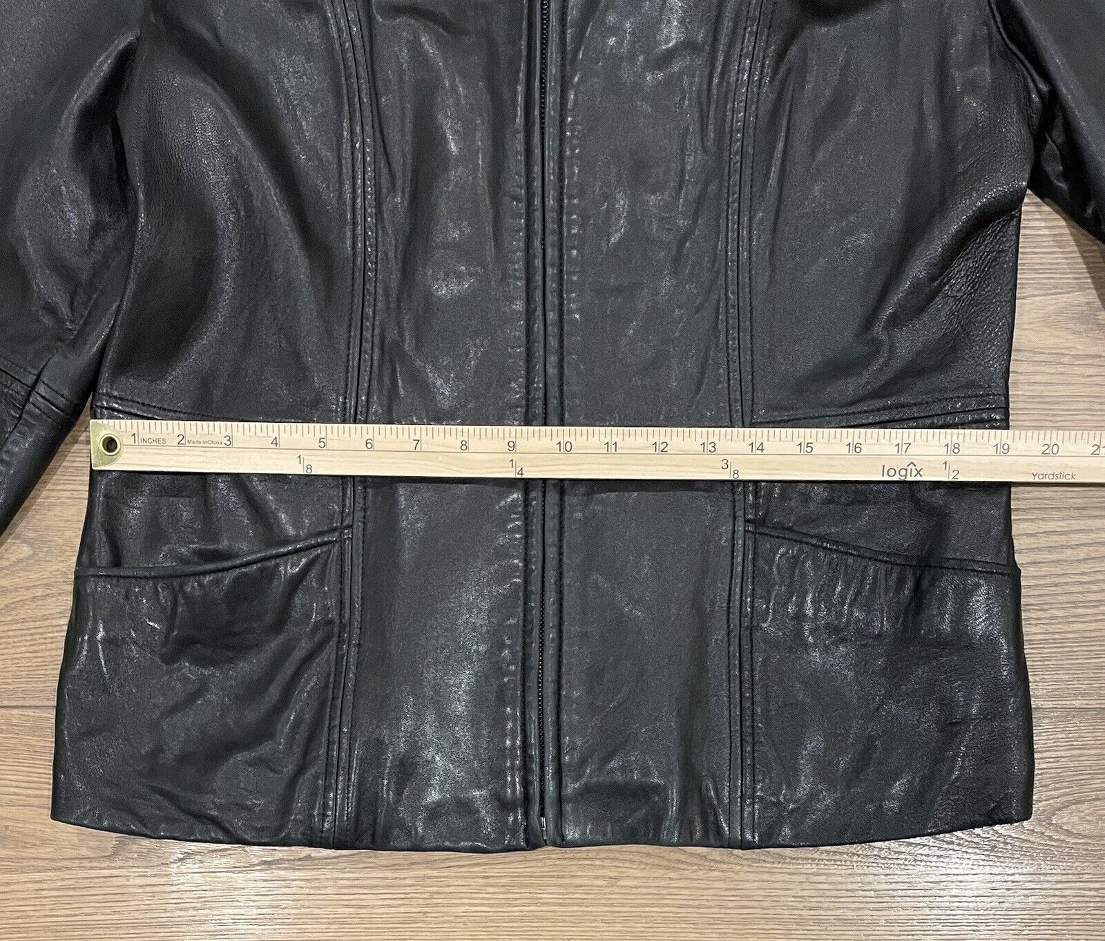 Jones New York 90s/Y2K Black Genuine Leather Jack… - image 15