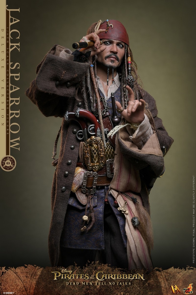 ホットトイズ　ジャック・スパロウ (2.0/デラックス版) DX38 Ready! New Hot Toys DX38 Pirates of the Caribbean Jack