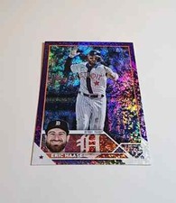 2023 Topps Series 2 Baseball Purple Foil Board Eric Haase #591 338/799 NM