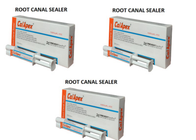 3 x Dental CalApex Non-eugenol Calcium Hydroxide Base Manual Mix 20g RCT Sealent