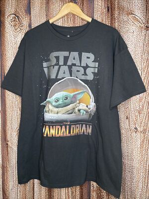 Disneyland Star Wars The Mandalorian Baby Yoda T-Shirt Sz XL