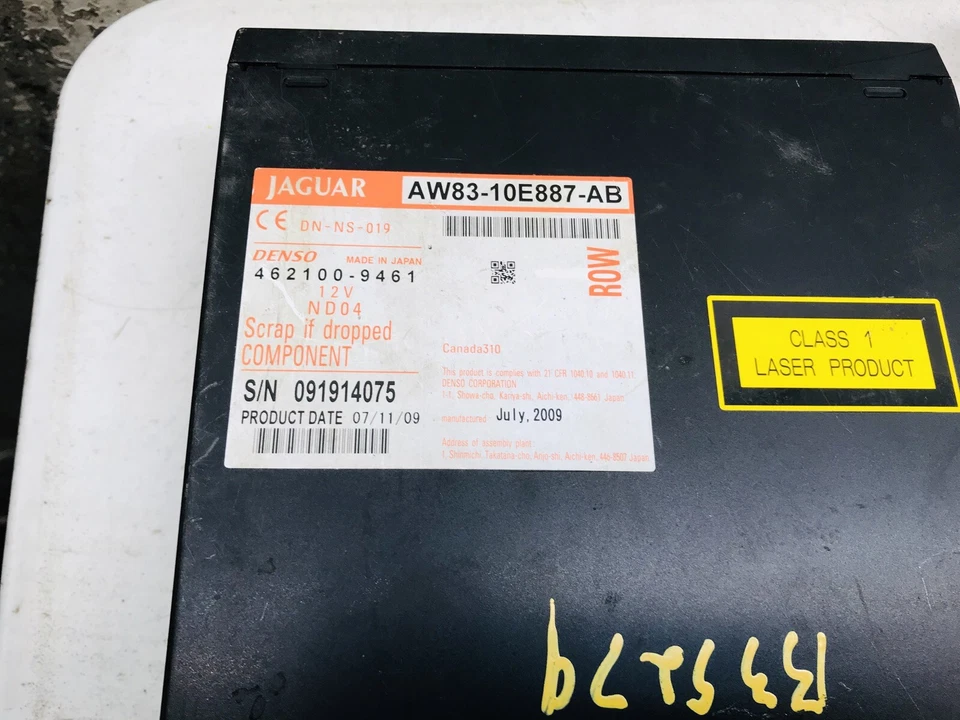 09 10 11 12 Jaguar XK XF unidad reproductor de DVD AW83-10E887-AB Foto 2 de 3