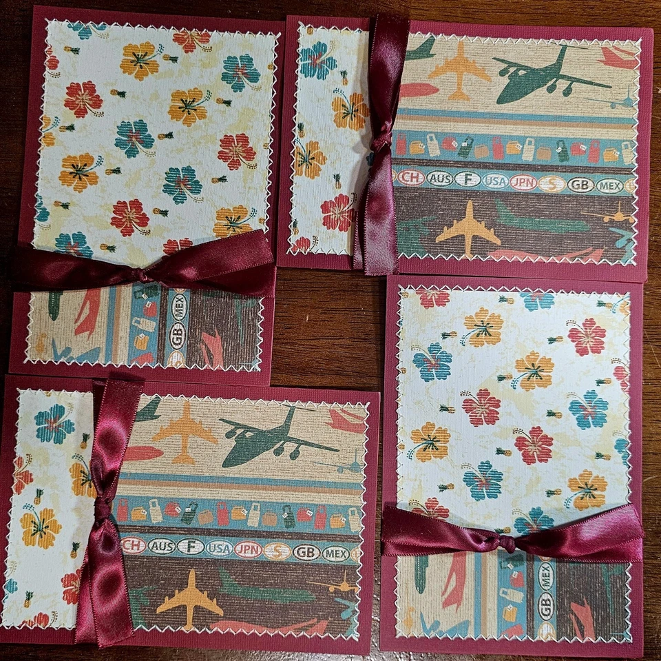 Juego de página/estera cosida prefabricada para álbum de recortes - 12 piezas: Oahu Foto 4 de 4