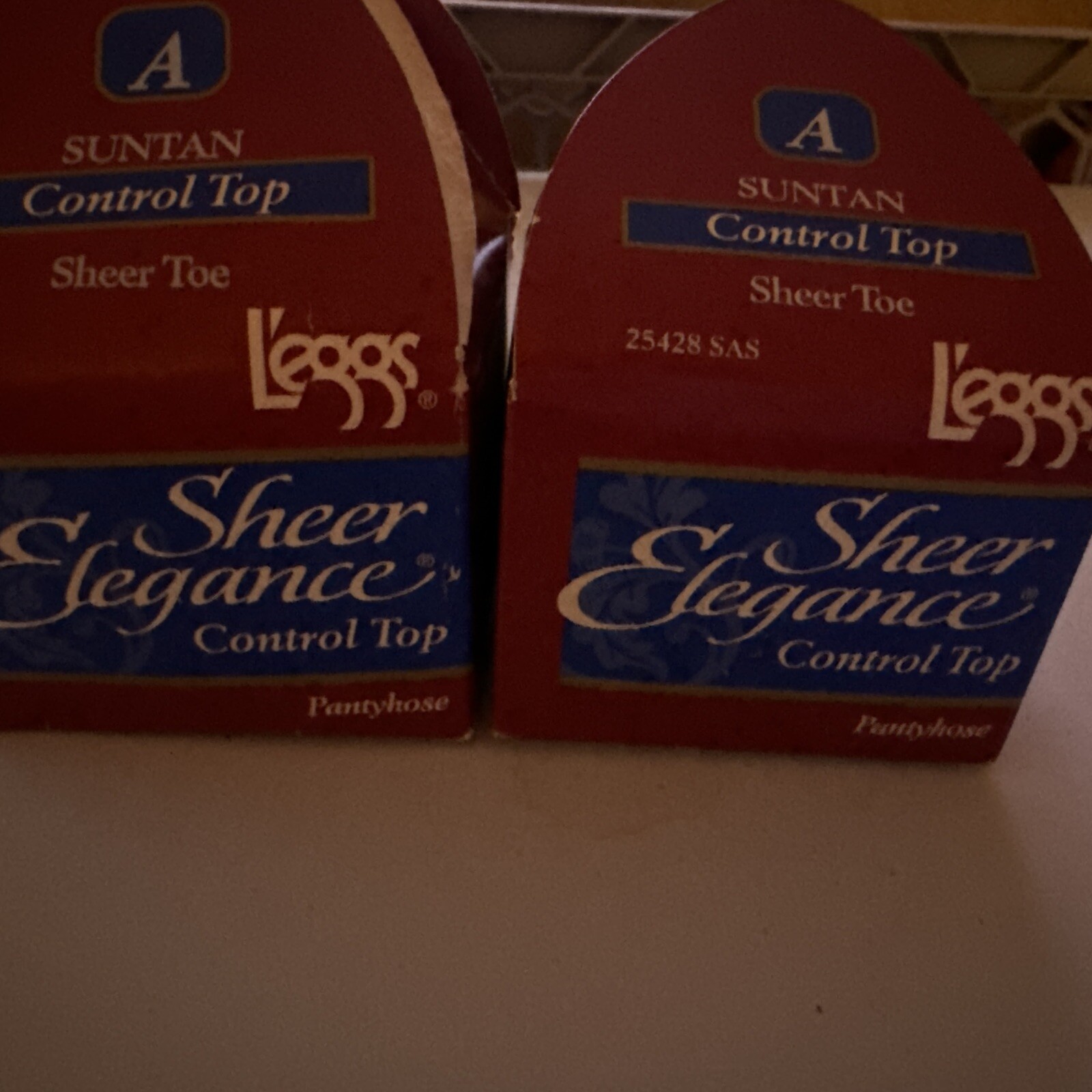 Lot Of 2 Leggs Shear Elegance Control top pantyhose suntan size A eBay