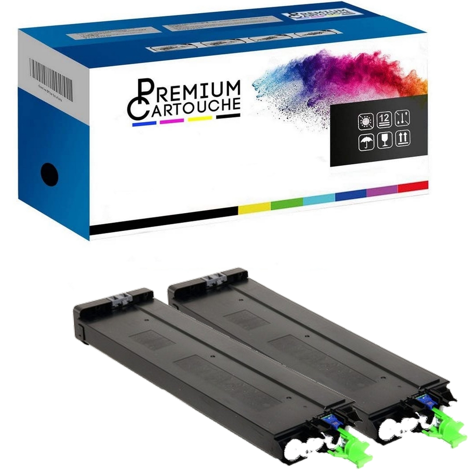 Toner MX-45GTBA noir compatible Sharp MX-3500 cartouche encre x2