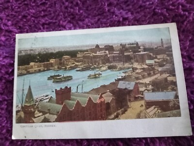 Vintage Postkarte Circular Quay Sydney 