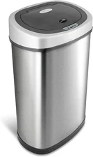13 Gallon Automatic Motion Sensor Kitchen Trash Can Stainless Steel Touchless