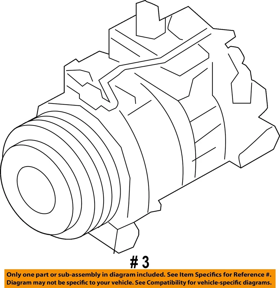 Compressor AC usado serve para: 2013 Bmw 650I xDrive50i 4.4L twin turbo com dióxido de carbono - Imagem 4 de 4