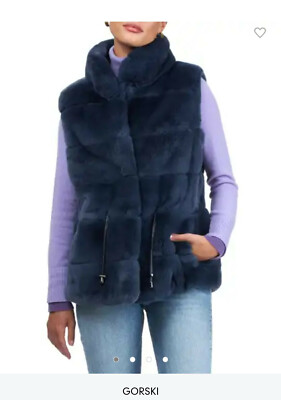 Gorski BRAND NEW Rex Rabbit Fur Vest Newman Marcus